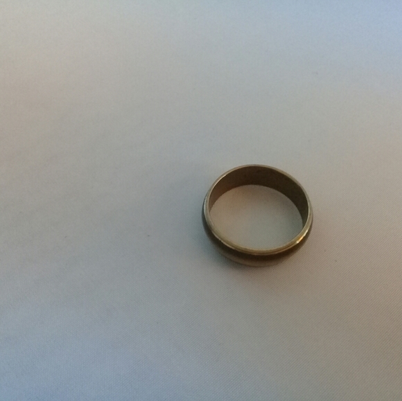 Gold with tigers eye stripe ring size 10 - Picture 3 of 4